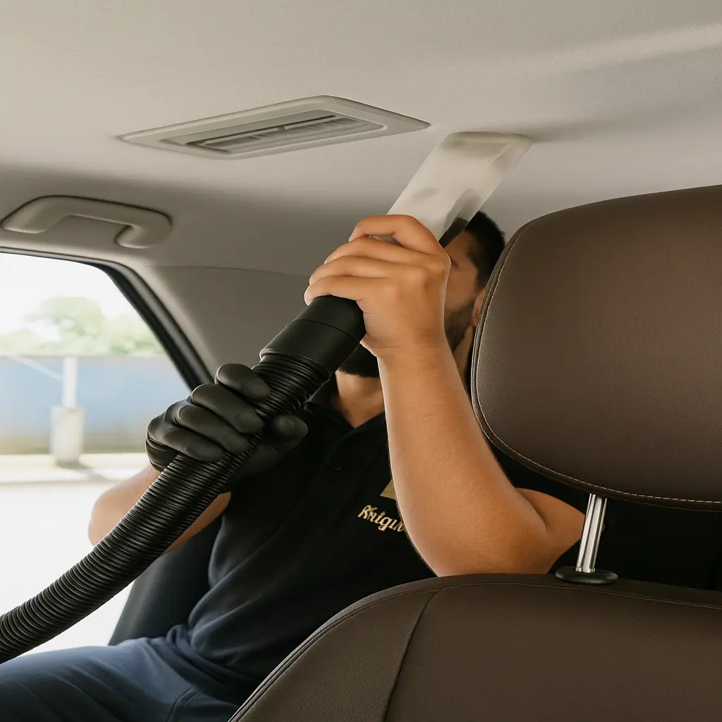 Higienização interna de veículos em São Luís - Limpeza profunda de estofados e carpetes - Aguiar Estética Automotiva